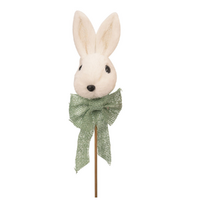 Green Bunny Head Pick 30cm