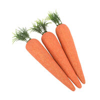 Glitter Carrot 3pk 18cm