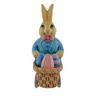 Pint Sized Bunny Pushing Cart 15cm