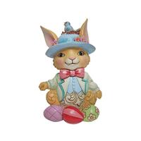 Pint Sized Bunny With Eggs 13cm