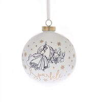 Cinderella Sparkle Christmas Bauble  9cm