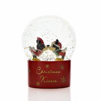Mickey Snow Globe 'Christmas Kiss' 16cm