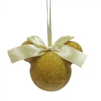 Pastel Gold Glitter Bauble