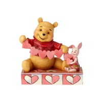 Pooh & Piglet Heart 14cm