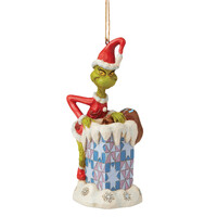 Grinch In Chimney Hanging 12.7cm