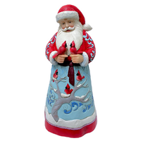 Santa with Cardinals 30cm