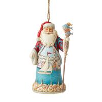 Coastal Santa Hanging 12cm