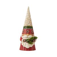 Gnome Holding Holly 16cm