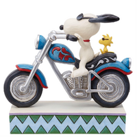 Snoopy Riding Motorcycle 15cm