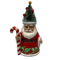 Santa w. Sisal Tree Head Piece 12cm