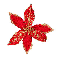 Lucinda Eldin Red Poinsettia Clip 15cm