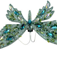 Blue Sparkly Butterfly Clip 15cm