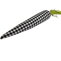 Mark Roberts Easter Carrot Black Check 23cm