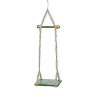 Single Elf Swing 41cm Green & Gold