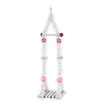 Single Elf Swing 41cm Candy & White