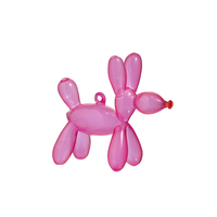 Dog Balloon Animal Pink Hanging 9cm