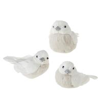 Winter Cottage White Bird 1pc 3A 12cm