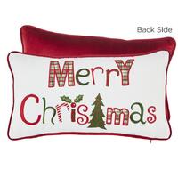 Merry Christmas Word Art Pillow 46cm