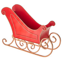 RAZ Red Metal Sleigh 60cm