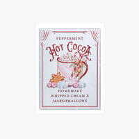 RAZ Peppermint 'Hot Cocoa' Embossed Wall Art 46cm