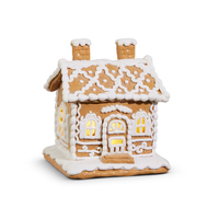 RAZ Lit Gingerbread House 15cm