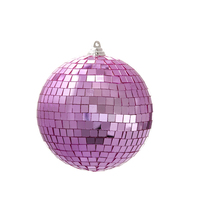 RAZ Pink Disco Ball Hanging 15cm