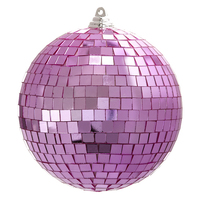 RAZ Pink Disco Ball Hanging 20cm