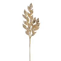 Gold Leaf Glitter & Pearl Spray 73cm