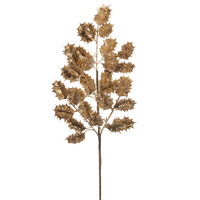 Gold Holly Spray 69cm