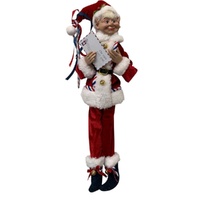 Posable Elf w. Mail 41cm