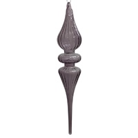 Amethyst Glass Finial Triangle 23cm
