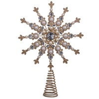 Pearl Jewelled Tree Topper 33cm