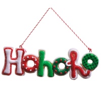 HoHoHo Hanging Sign 15cm