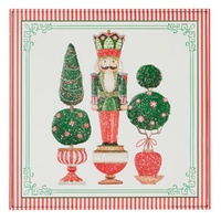 Topiary Nutcracker Metal Wall Art 37cm