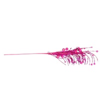 Fuchsia Glittered Ball Spray 106cm