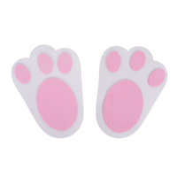 Bunny Foot Print 4pc 15cm