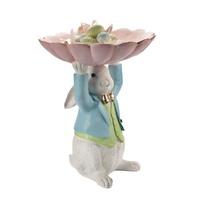 Luxe Pastel Bunny with Bowl 45cm