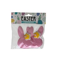 Easter Stickers Pink Bunny 
