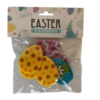 Felt Egg Stickers 8pk