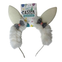 Furry Bunny Headband Ivory