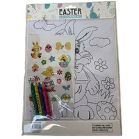 Easter Colouring Kit w/ Crayons & Stickers 