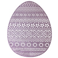 Easter Egg Placemat Purple 38cm