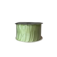 Ruffled Ribbon Green 3m