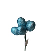 Glitter Egg Pick Blue 4cm