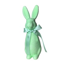 Flocked Bunny Mint 38cm
