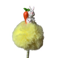 Pompom Bunny Yellow Pen 