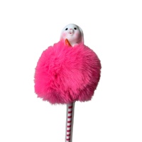 Pompom Bunny Pink Pen 