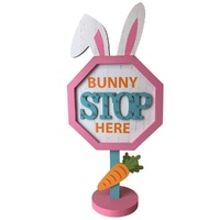 LED Bunny Stop Here Sign 51cm