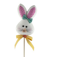 Bunny Head Pick Pink Dot 46cm