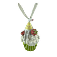 White Bunny On Cupcake 23cm